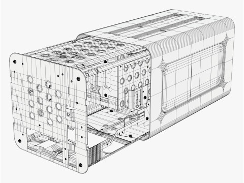 Mini obudowa komputera osobistego M1 Model 3D