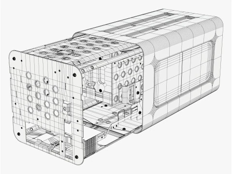 Mini-pc-behuizing M1 3D Model