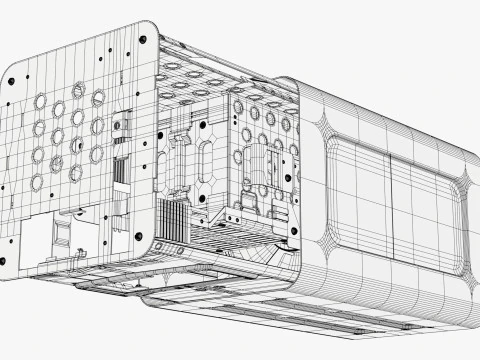 Mini-pc-behuizing M1 3D Model