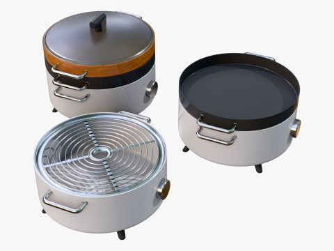 Grill de table électrique M1 Modèle 3D