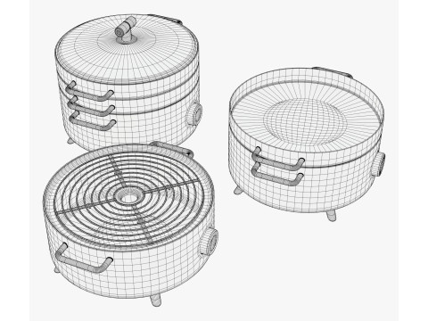 台式电烤炉 M1 3D 模型