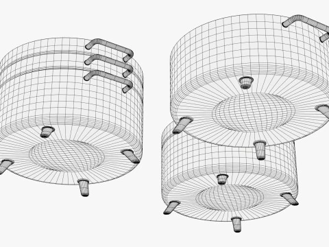 Electric Tabletop Cooker Grill M1 3D Model