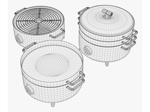 台式电烤炉 M1 3D 模型