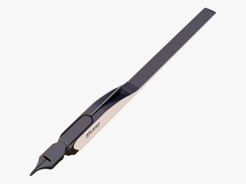 Stilo digitale concettuale 4D M1 Modello 3D