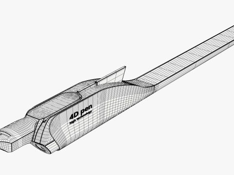 Lápiz digital 4D conceptual M1 Modelo 3D