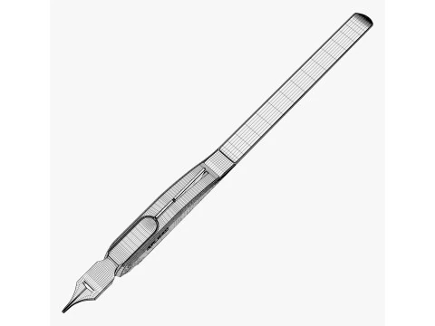 Conceptual 4D Digital Stylus M1 3D Model