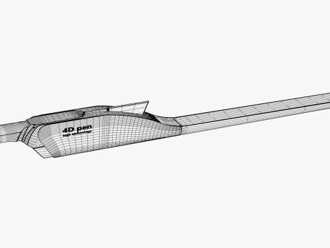 Conceptual 4D Digital Stylus M1 3D Model