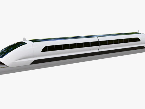 Maglev High Speed Train M1 3D Model