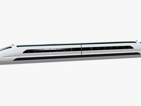 Maglev High Speed Train M1 3D Model