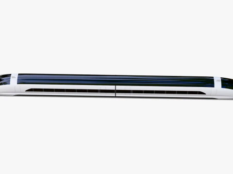 Maglev High Speed Train M1 3D Model
