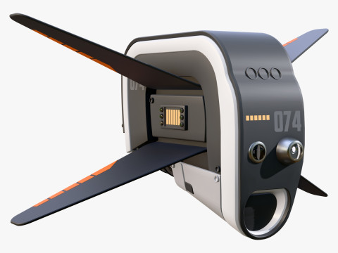 SF 監視ドローン 074 M1 3Dモデル