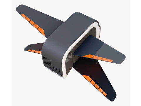 Sci-Fi Surveillance Drone 074 M1 3D Model