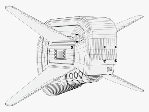SF 監視ドローン 074 M1 3Dモデル
