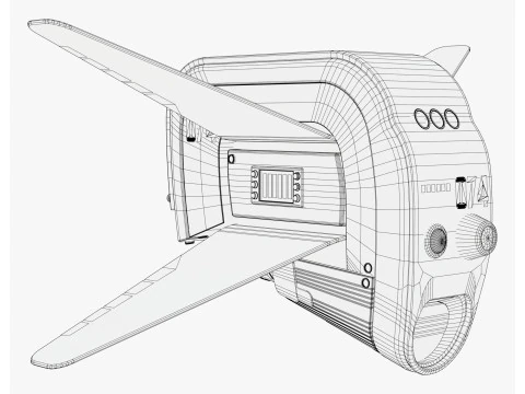 Sci-Fi Surveillance Drone 074 M1 3D Model