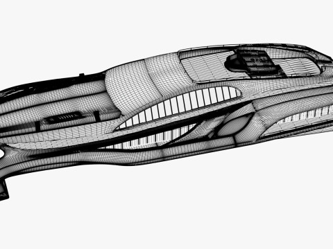 Высокоскоростная яхта класса люкс М1 3D Модель