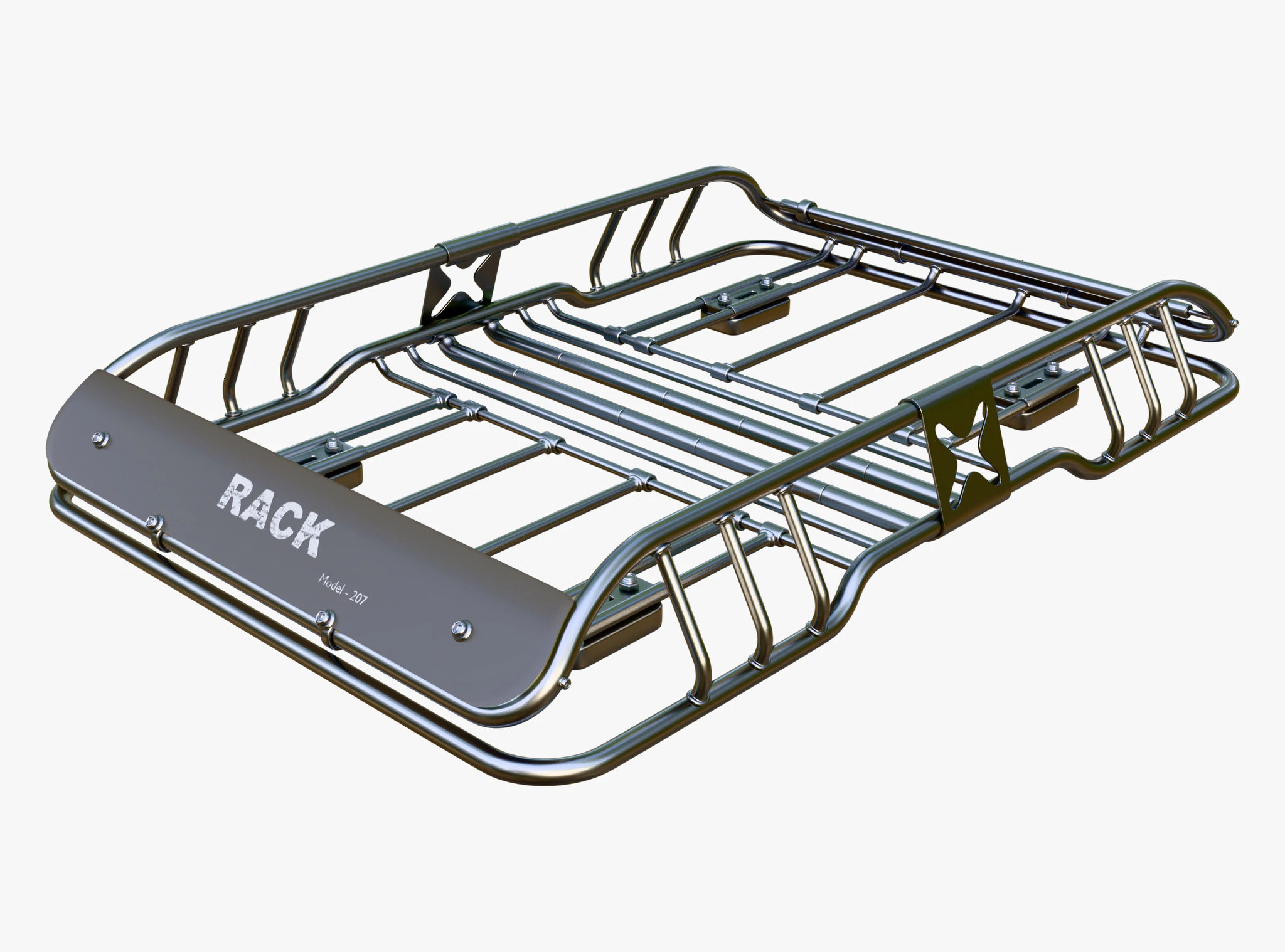 Universal Off-Road Roof Rack M1 3D Model .c4d .max .obj .3ds .fbx .stl .blend 
