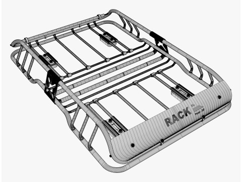 Uniwersalny bagażnik dachowy terenowy M1 Model 3D