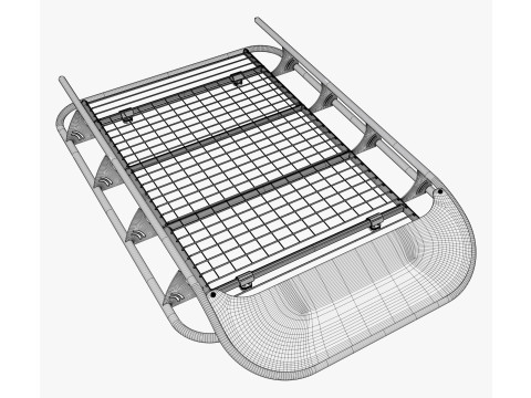 Portapacchi universale fuoristrada M2 Modello 3D