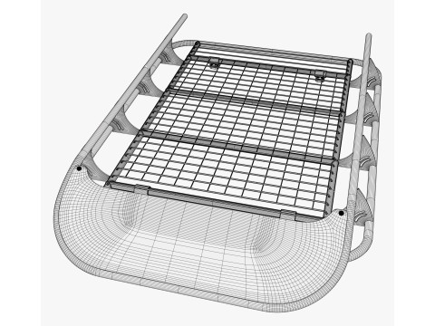 Portapacchi universale fuoristrada M2 Modello 3D