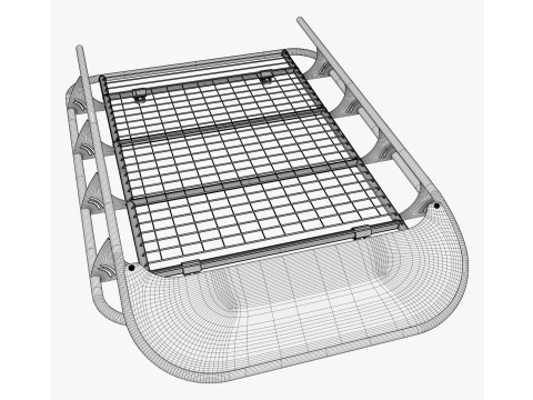 Portapacchi universale fuoristrada M2 Modello 3D