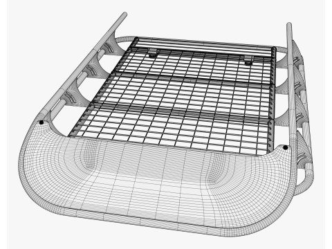 Portapacchi universale fuoristrada M2 Modello 3D