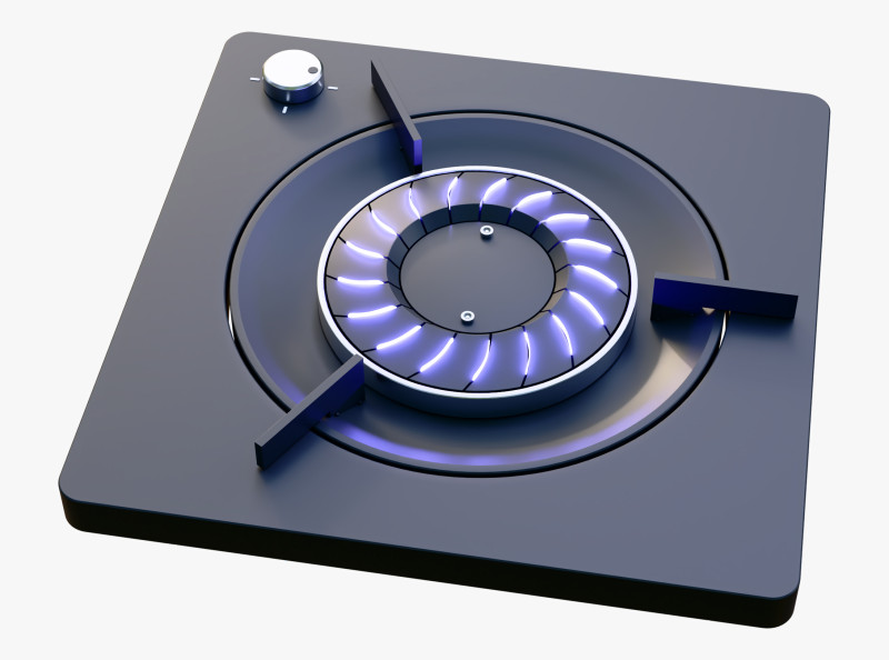 Portable Gas Stove M1 3D Model .c4d .max .obj .3ds .fbx .stl .blend 