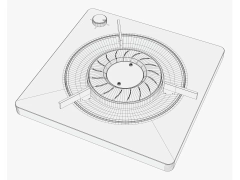 Portable Gas Stove M1 3D Model