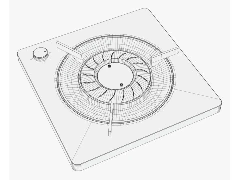 Portable Gas Stove M1 3D Model