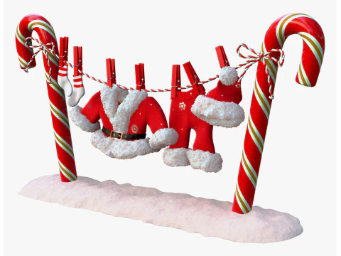 Санта-Клаус Пральня M1 3D Модель