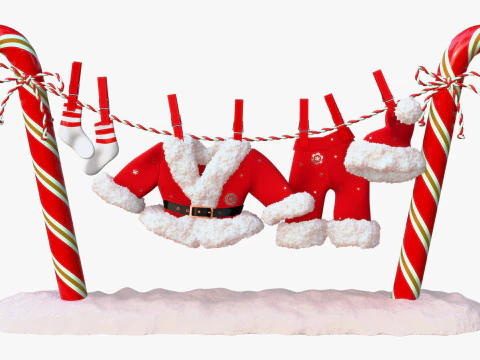 Санта-Клаус Пральня M1 3D Модель