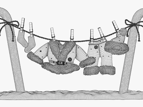 Санта-Клаус Пральня M1 3D Модель