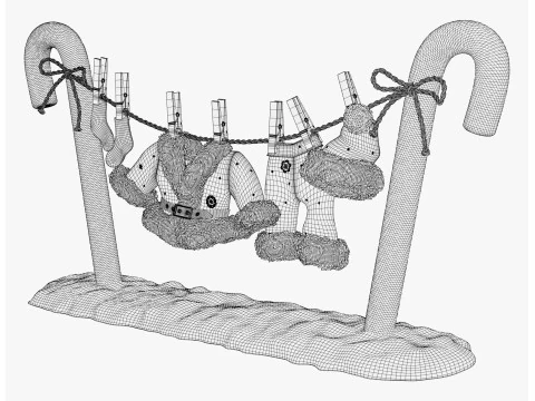 Санта-Клаус Пральня M1 3D Модель