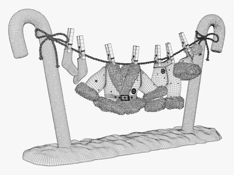 Санта-Клаус Пральня M1 3D Модель