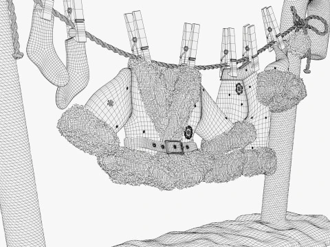 Санта-Клаус Пральня M1 3D Модель