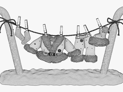 Санта-Клаус Пральня M1 3D Модель
