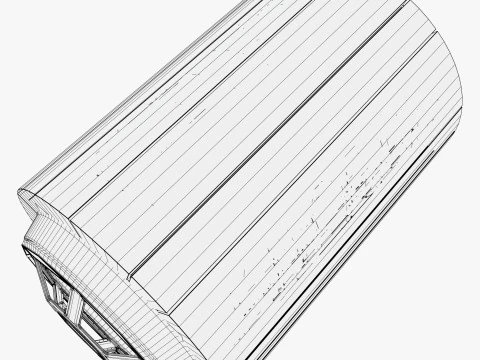 Sci-Fi Space Station Observation Deck M1 3D Model