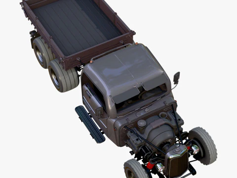 Camion Hot Rod retr&ograve; M1 Modello 3D