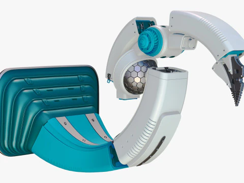 Manipolatore del braccio robotico medico SciFi M1 Modello 3D