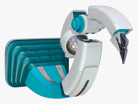 Manipolatore del braccio robotico medico SciFi M1 Modello 3D