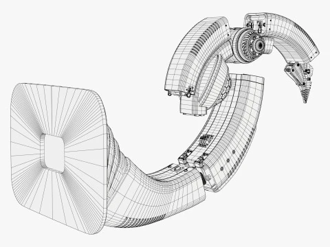 Manipolatore del braccio robotico medico SciFi M1 Modello 3D