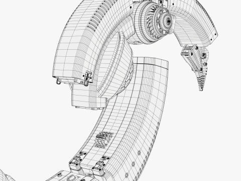 Manipolatore del braccio robotico medico SciFi M1 Modello 3D