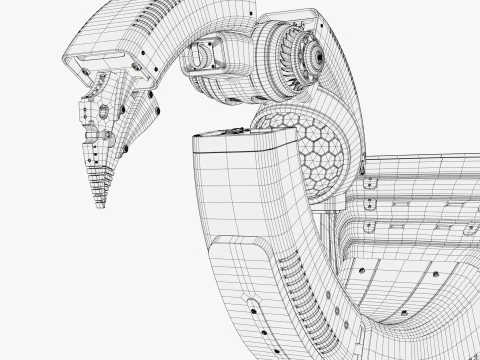 Manipolatore del braccio robotico medico SciFi M1 Modello 3D
