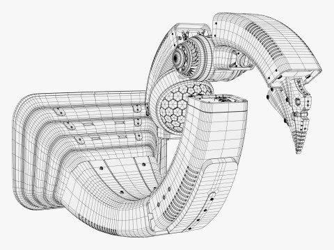 Manipolatore del braccio robotico medico SciFi M1 Modello 3D