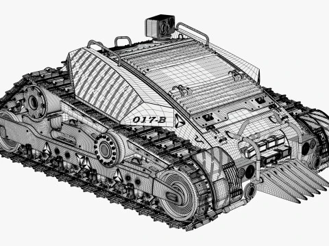 Sapper tattico militare 017B M1 Modello 3D
