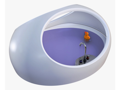 Futuristic Bath Pod M1 3D Model