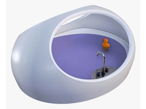Futuristic Bath Pod M1 3D Model