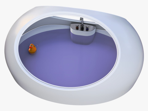 Futuristic Bath Pod M1 3D Model