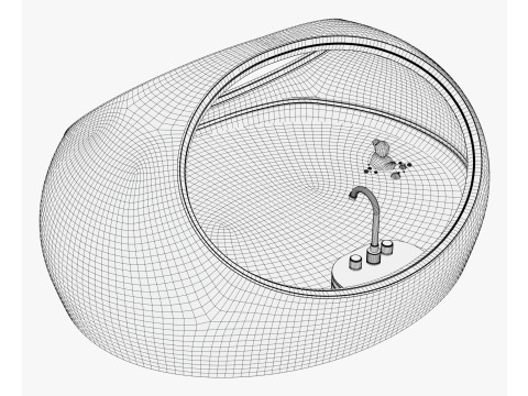 Futuristic Bath Pod M1 3D Model