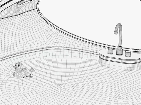 Futuristic Bath Pod M1 3D Model