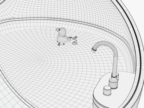 Futuristic Bath Pod M1 3D Model